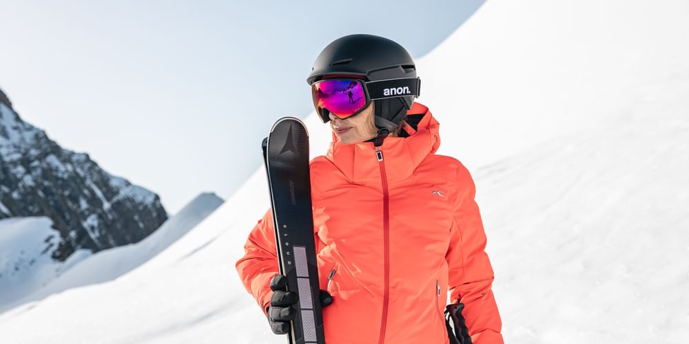 Skiing Poles - Komperdell Carbon black