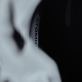 Side macro shot of an Atomic Revent helmet.