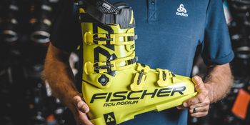 New Fischer skiing boot.