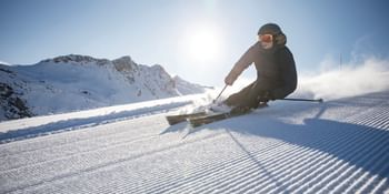 skier on the slope