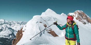 Monika Handl auf Skitour am Kitzsteinhorn