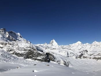Snowy mountains in Switzerland 
