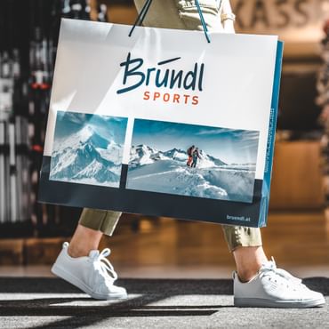 Big shopping bag in use.