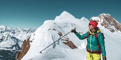 Monika Handl auf Skitour am Kitzsteinhorn