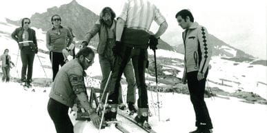 skiers at Kitzsteinhon 1974