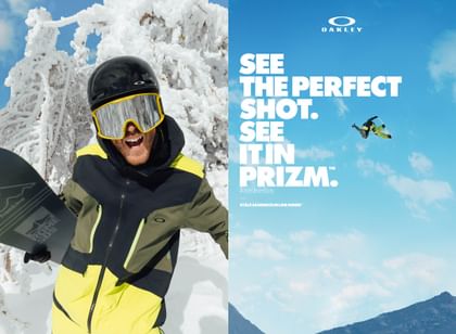 Oakley Ambassador Stale Sandbeech wearing Oakley Prizm goggles