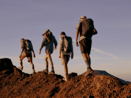 Wanderer mit Salewa Ausrüstung