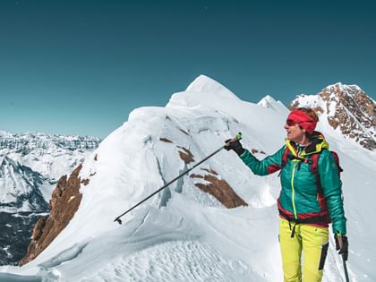 Monika Handl auf Skitour am Kitzsteinhorn