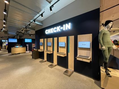 Check-in counter in the rental area. <br/>