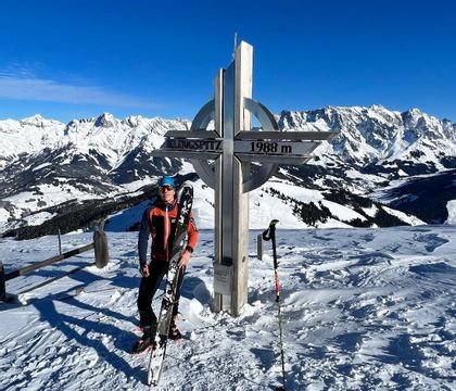 Gipfelfoto von Canto am Gipfelkreuz Klingspitz