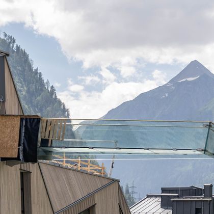 The new glass walkway at the flagship store in Kaprun.<br/>